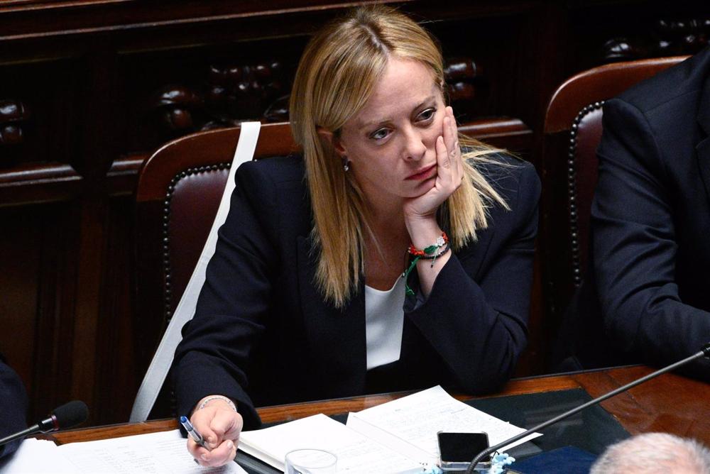 La primera ministra italiana Giorgia Meloni La