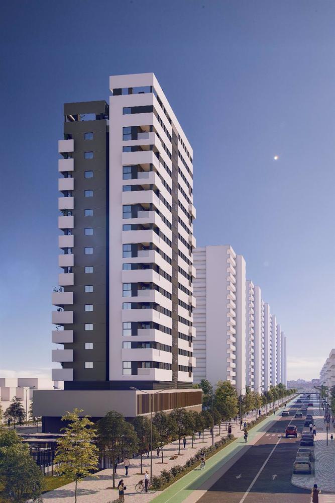 Archivo - Imagen de la promoción 'Torre Arenal' impulsada por Metrovacesa en Sevilla Archivo