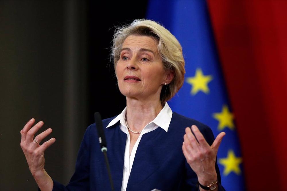 Il Presidente della Commissione europea, Ursula von der Leyen. Il