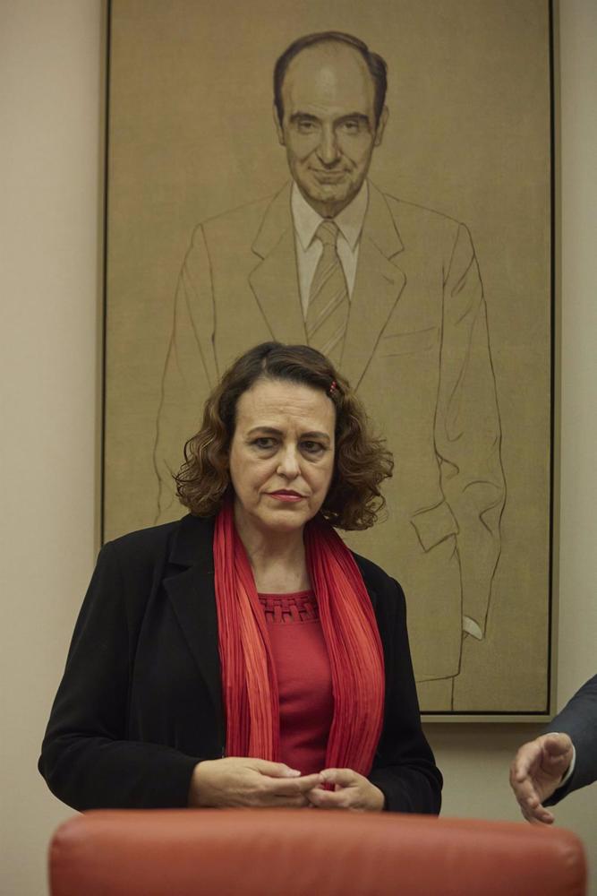 La exministra socialista y candidata del Gobierno para presidir el Consejo de Estado, Magdalena Valerio, durante la Comisión Constitucional, en el Congreso de los Diputados, a 27 de octubre de 2022, en Madrid (España). La