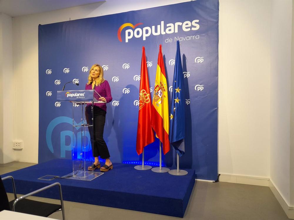 Ana Beltrán durante la rueda de prensa Ana