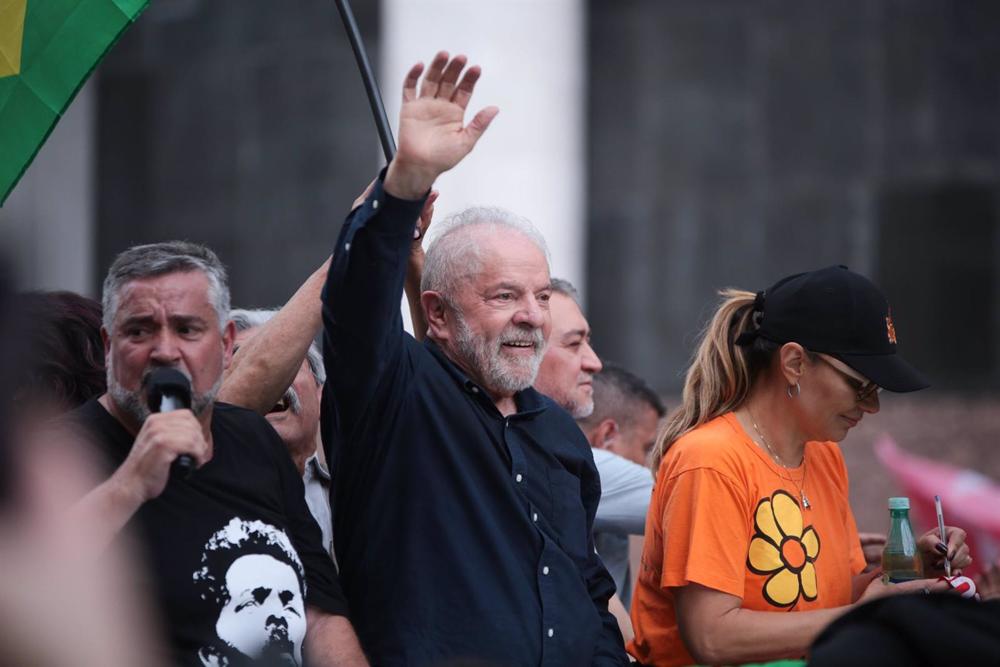 Der ehemalige Präsident und Präsidentschaftskandidat der brasilianischen Arbeiterpartei, Lula da Silva, in Porto Alegre. Der