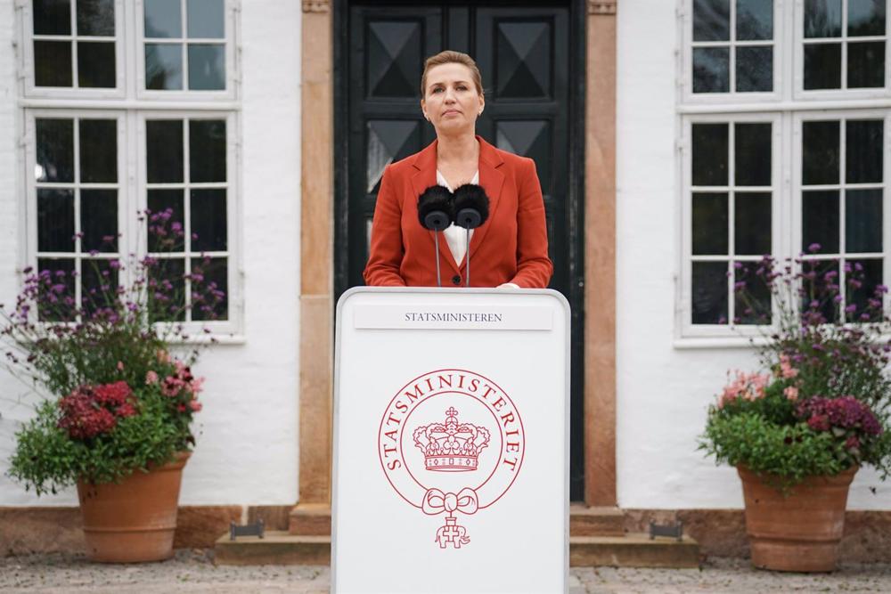 La primera ministra de Dinamarca, Mette Frederiksen La