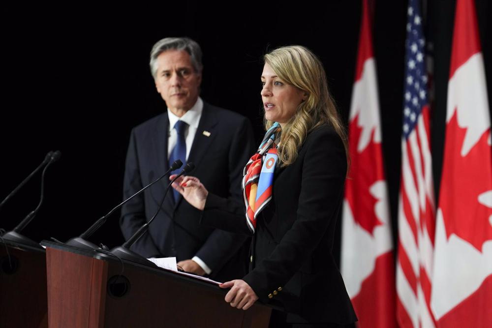 Il ministro degli Esteri canadese Melanie Joly Il