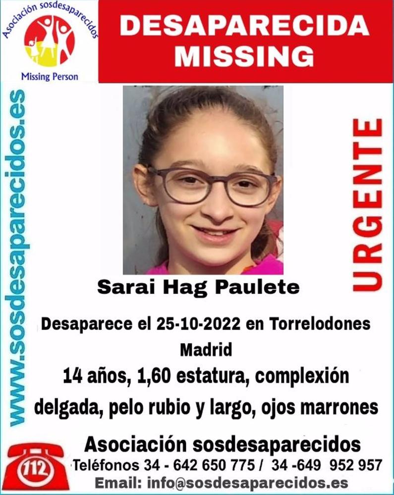 Buscan a una menor de 14 años desaparecida en Torrelodones. Buscan