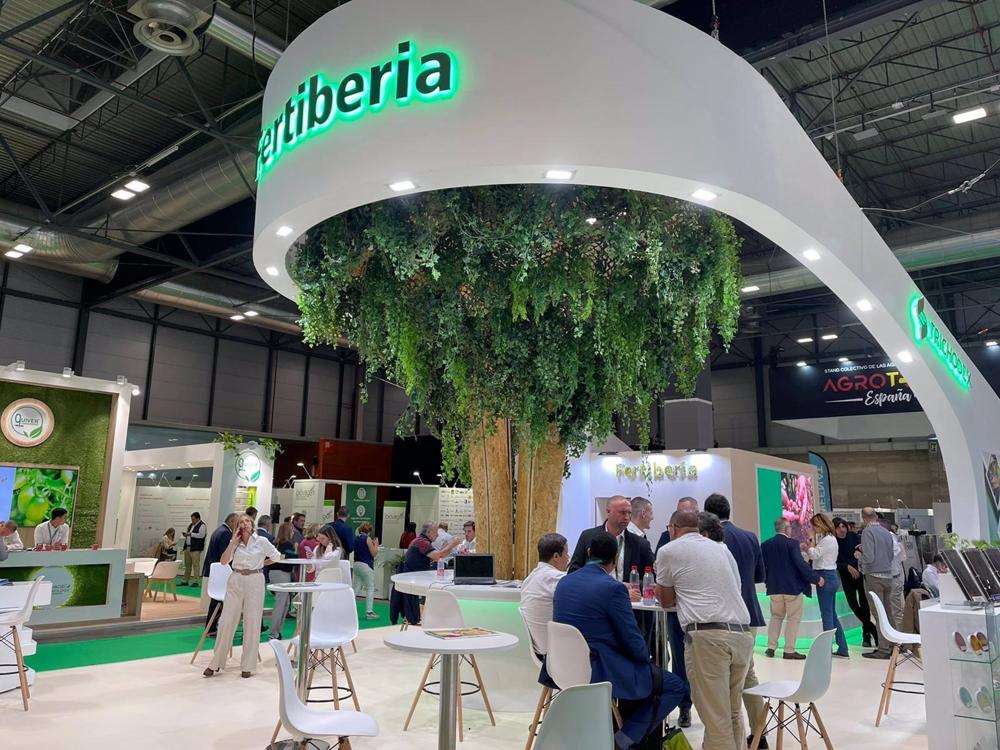 Expositor del Grupo Fertiberia en Fruit Attraction de Madrid. Expositor