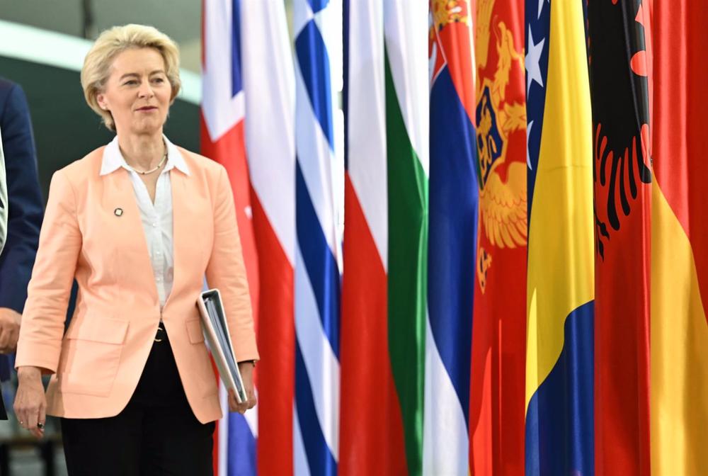 Il Presidente della Commissione europea, Ursula von der Leyen. Il