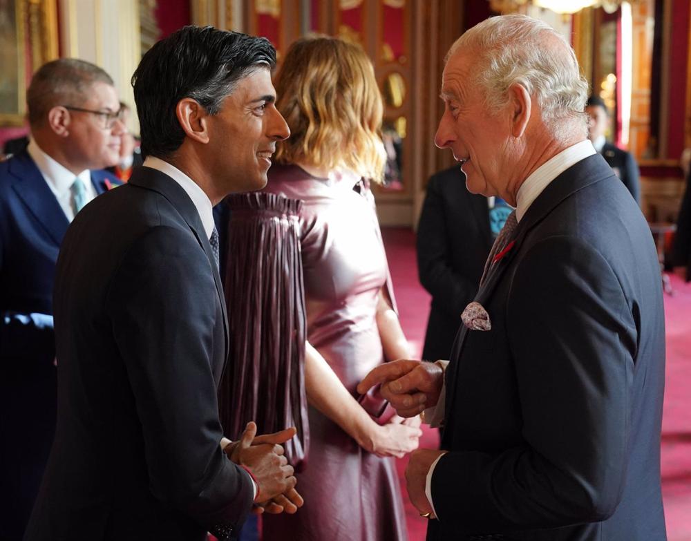 The Prime Minister of the United Kingdom, Rishi Sunak and King Charles III. The