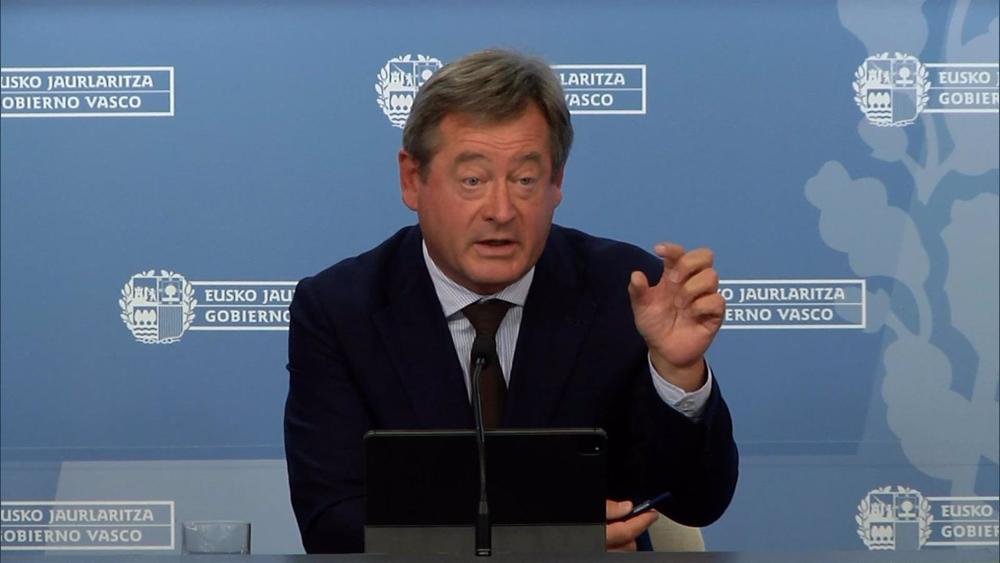 Archivo - El portavoz del Gobierno vasco, Bingen Zupiria. Archivo