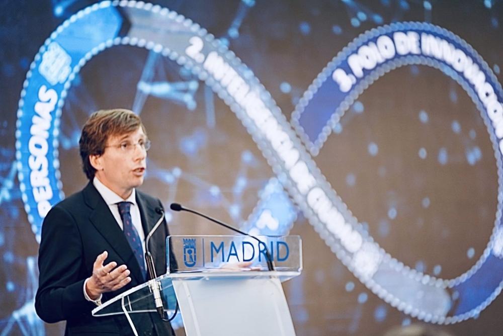 José Luis Martínez-Almeida, alcalde de Madrid, en la presentación de Madrid Digital José