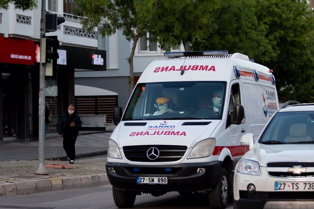 File - File image of an ambulance in Turkey. File