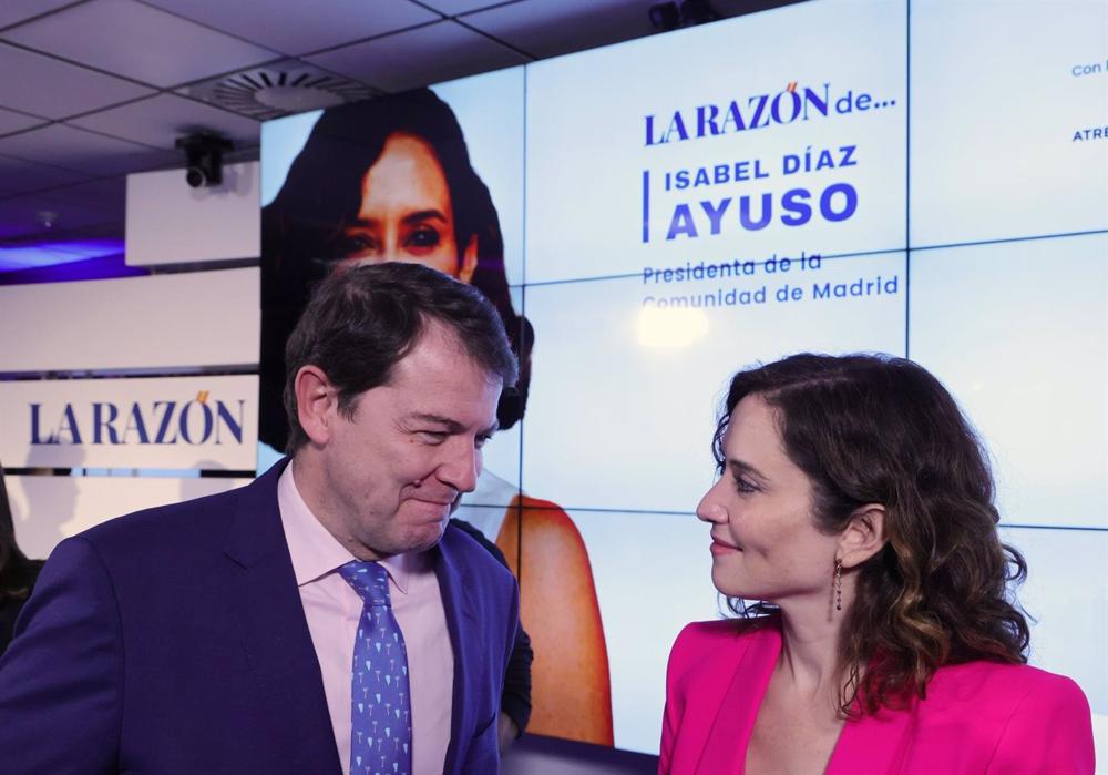 Mañueco y Ayuso, hoy en Madrid. Mañueco