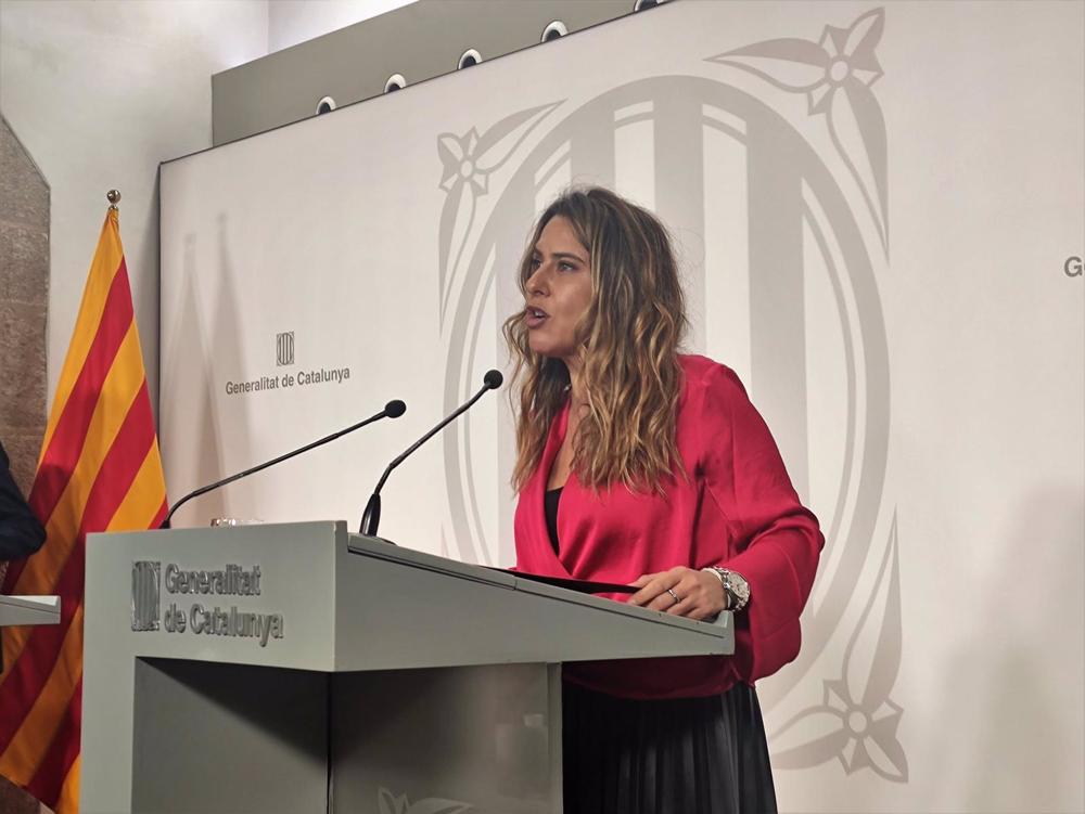 La portavoz del Govern, Patricia Plaja, en rueda de prensa posterior al Consell Executiu La