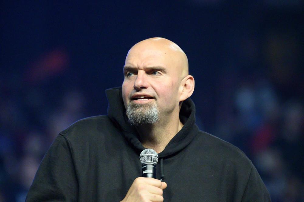 Il democratico statunitense John Fetterman in Pennsylvania Il