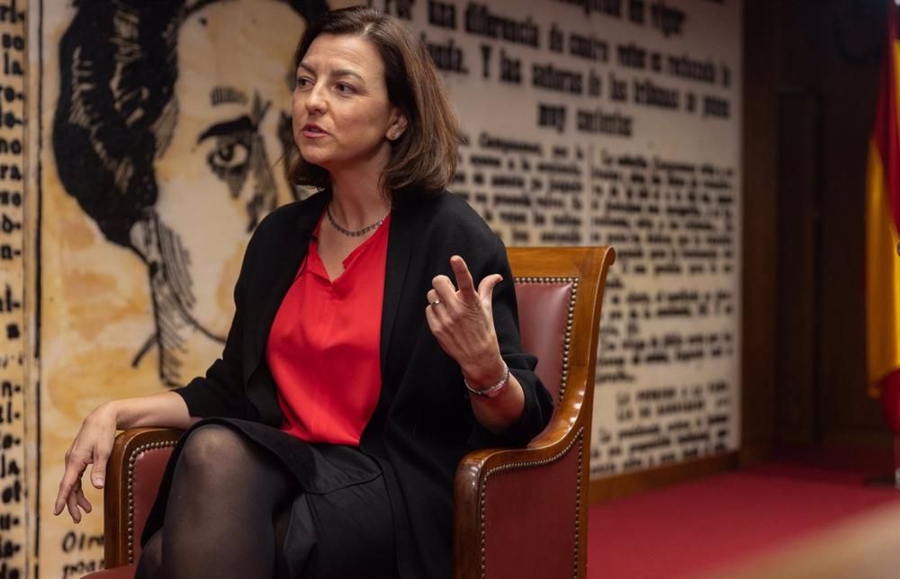La portavoz del PSOE en el Senado, Eva Granados, durante una entrevista para Europa Press, en el Senado, a 8 de noviembre de 2022, en Madrid (España). Eva Granados es una política y sindicalista española, senadora en las Cortes Generales desde el 2021 por La