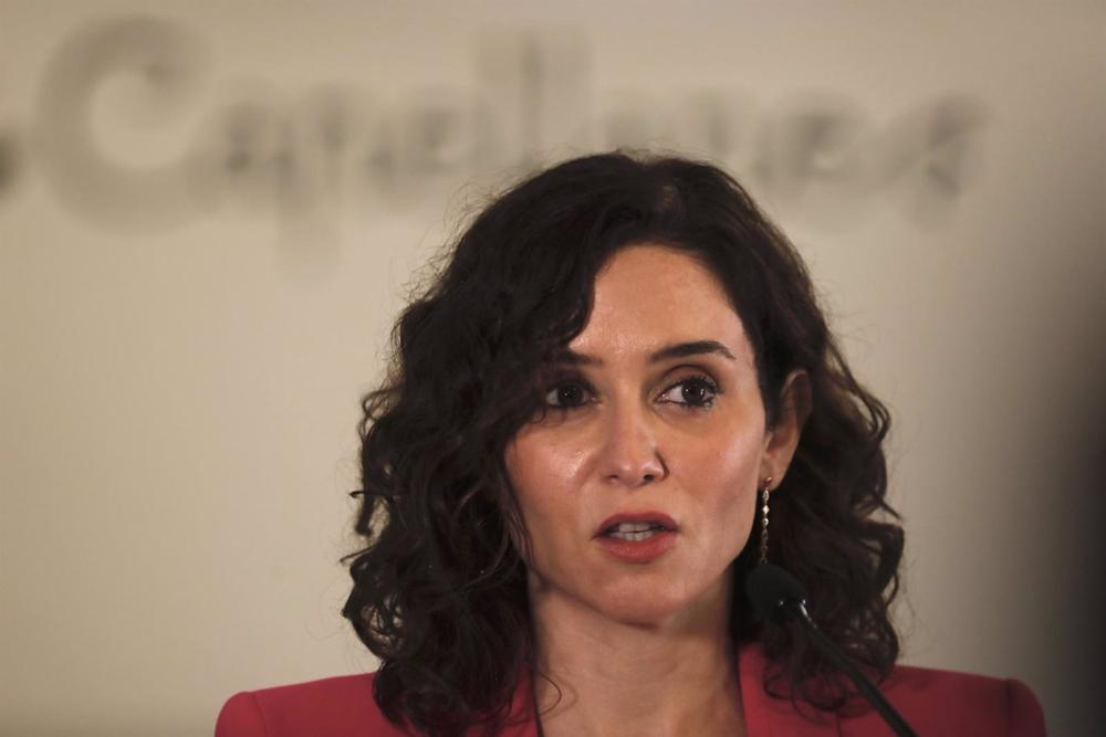 La presidenta de la Comunidad, Isabel Díaz Ayuso. La