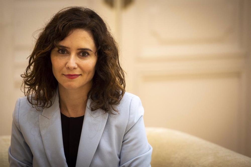 La presidenta de la Comunidad de Madrid, Isabel Díaz Ayuso. La