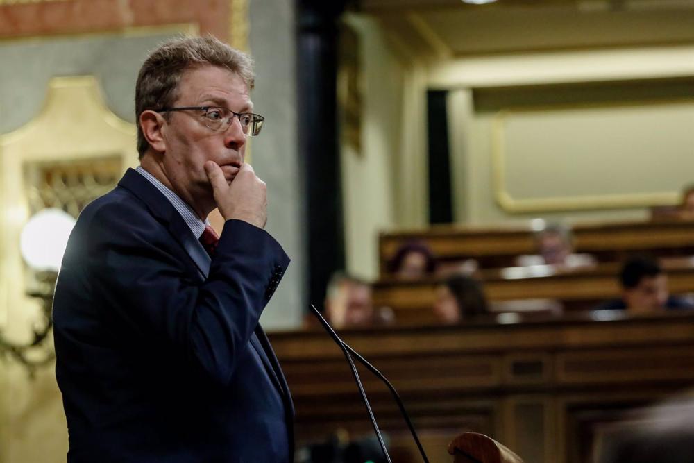 El portavoz del PDeCAT en el Congreso, Ferrán Bel, interviene durante una sesión plenaria en el Congreso de los Diputados, a 3 de noviembre de 2022, en Madrid (España). El