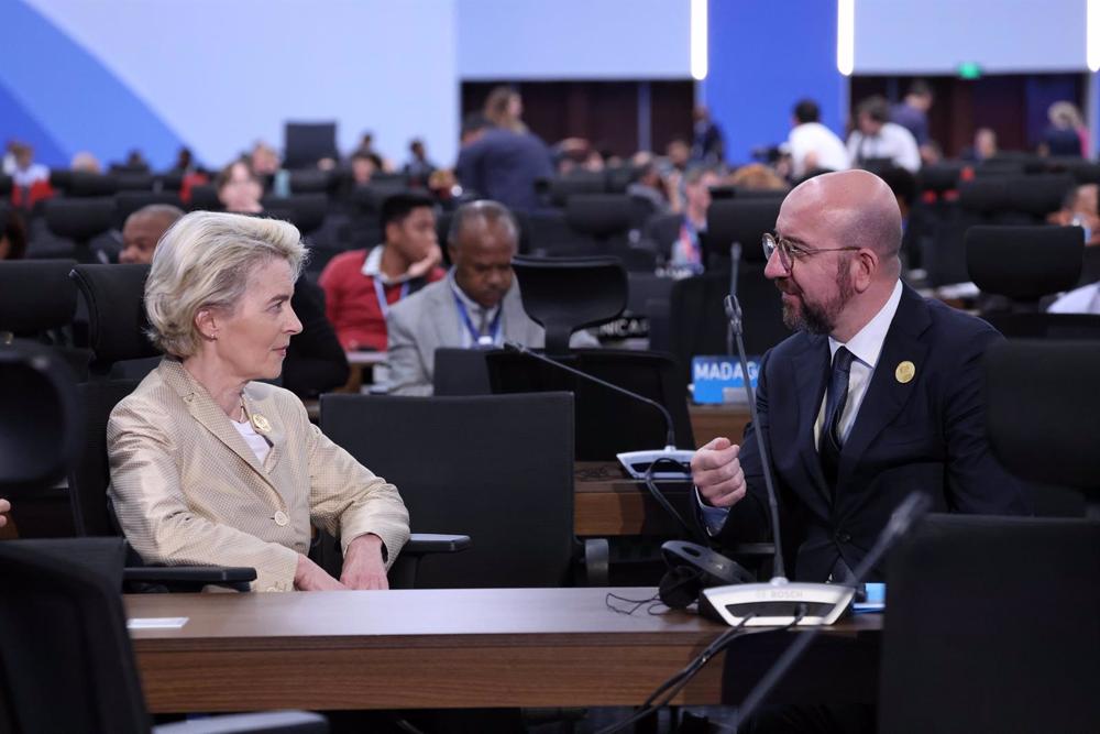 Die Präsidentin der Europäischen Kommission, Ursula von der Leyen, und der Präsident des Europäischen Rates, Charles Michel Die