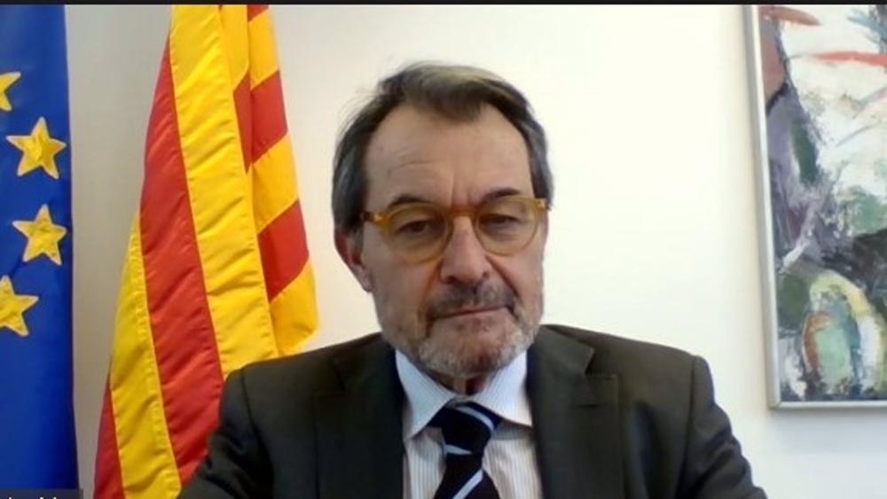 Archivo - El expresidente de la Generalitat Artur Mas en una conversación telemática Archivo