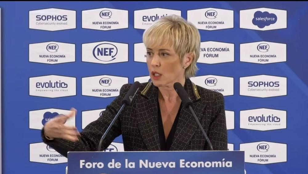 La secretaria de Estado de Digitalización e Inteligencia Artificial, Carme Artigas, durante una edición del Nueva Economía Forum celebrada este jueves 10 de noviembre en Madrid La