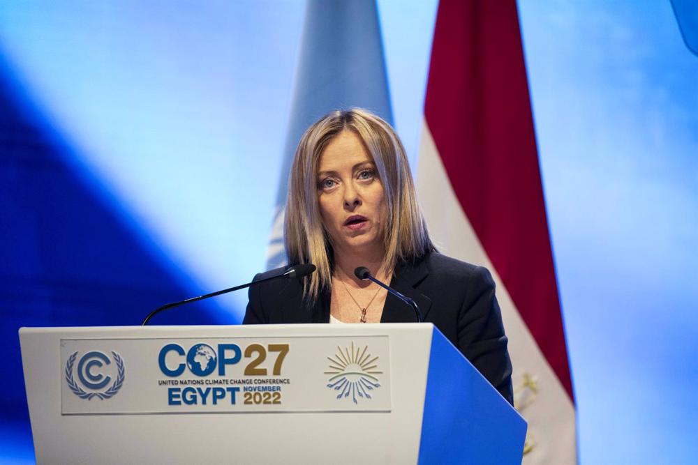 La primera ministra de Italia, Giorgia Meloni La