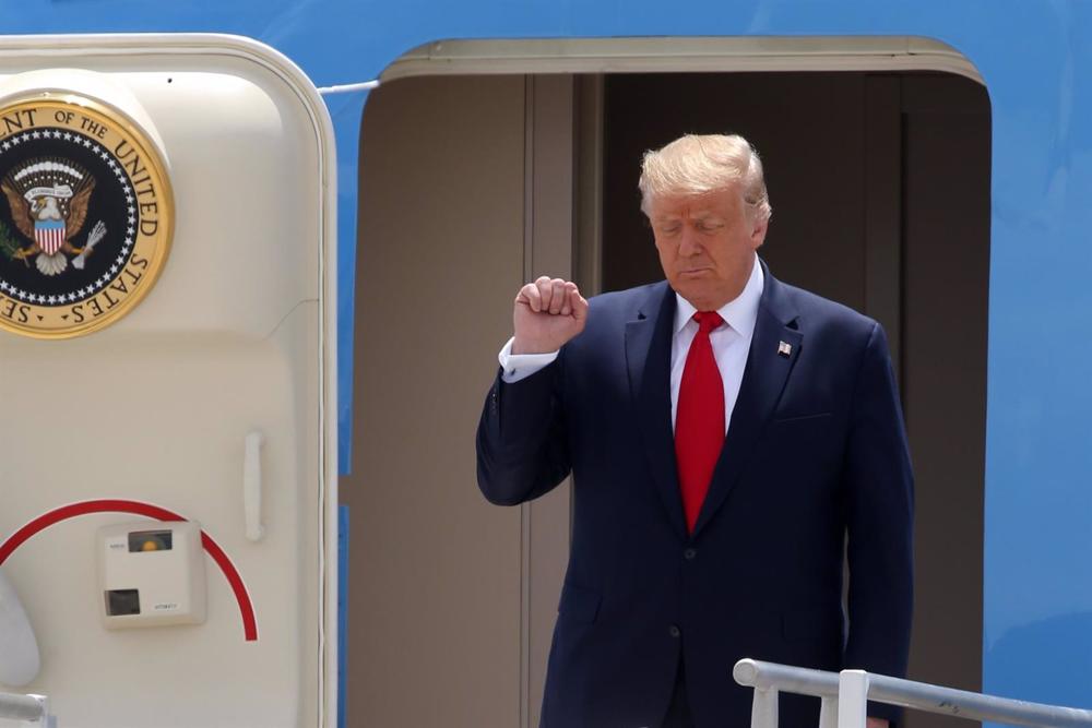 File - Former US President Donald Trump. File