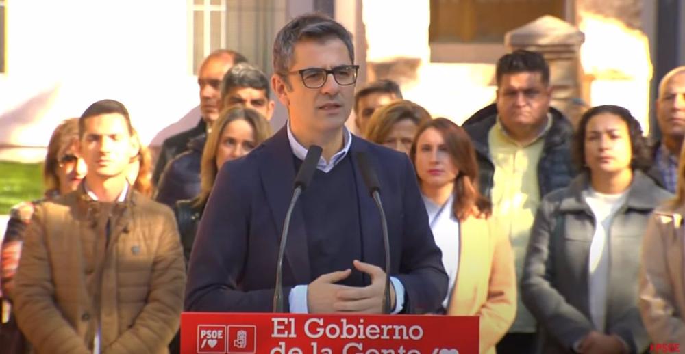 Bolaños, durante su intervención. Bolaños,