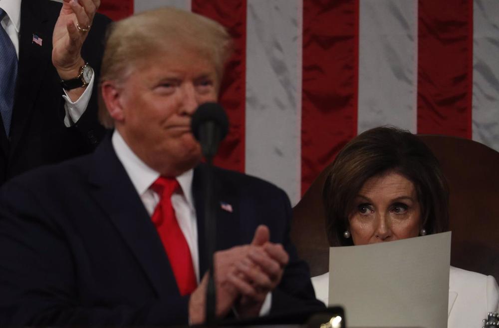 Donald Trump y Nancy Pelosi. Donald