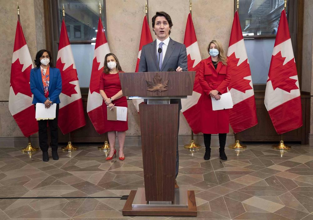 Der kanadische Premierminister Justin Trudeau Der