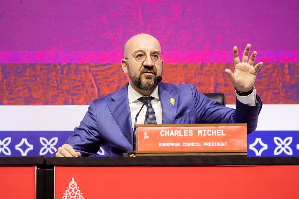 O Presidente do Conselho Europeu, Charles Michel O