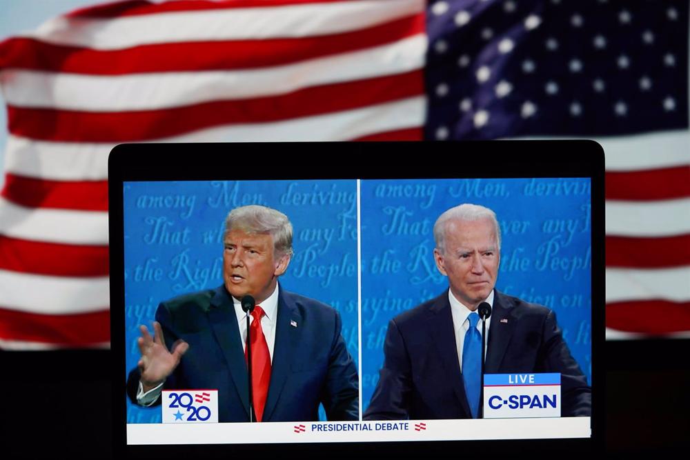 Archive - Election debate between Donald Trump and Joe Biden in 2020. Archive