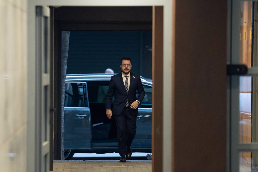 El presidente de la Generalitat, Pere Aragonès. El