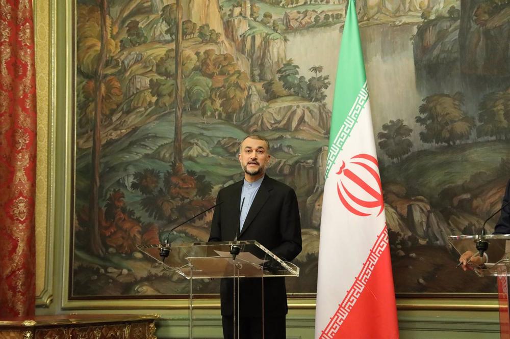 Der iranische Außenminister Hosein Amirabdolahian Der