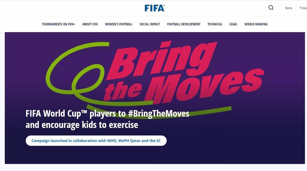 La FIFA, la OMS y los jugadores del Mundial lanzan el desafío #BringTheMoves para alentar a los niños a hacer ejercicio La