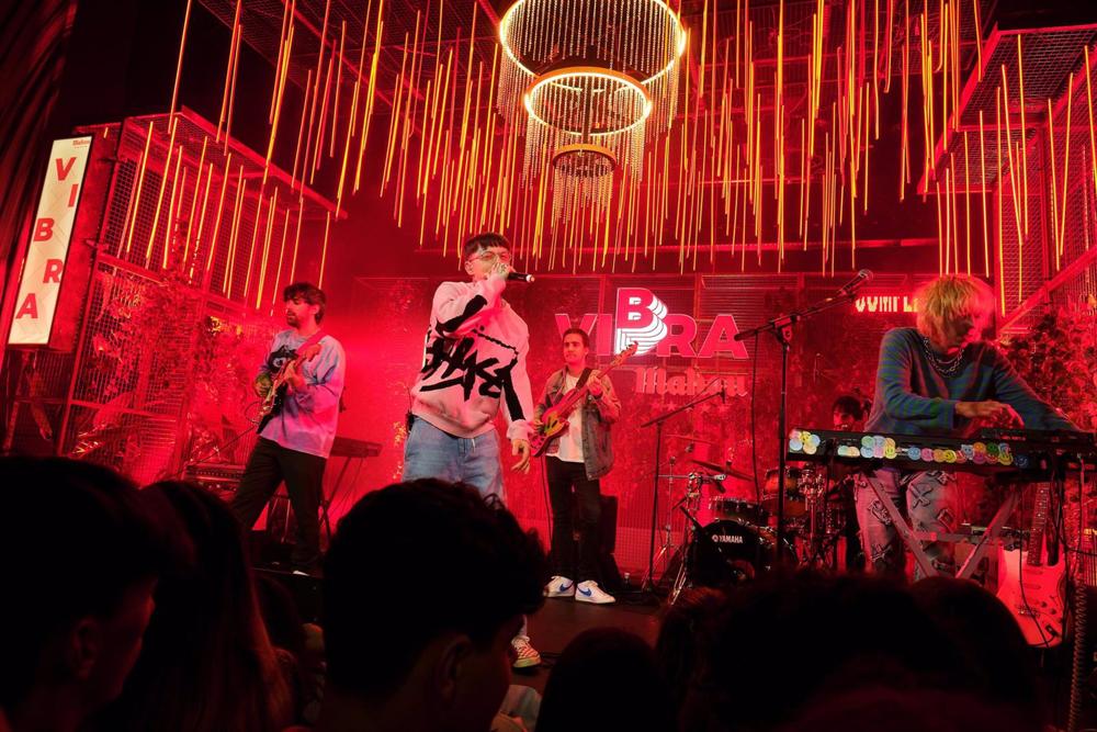 Cupido, durante una actuación Cupido,