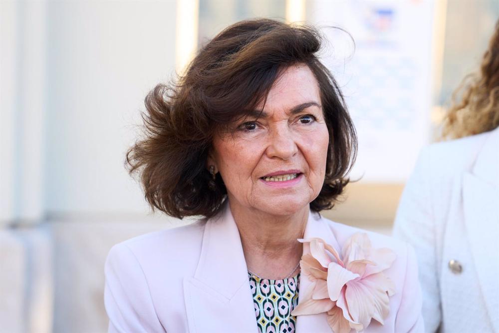 La presidenta de la Comisión de Igualdad en el Congreso de los Diputados y exvicepresidenta del Gobierno, Carmen Calvo, a su llegada a unas jornadas, en imagen de archivo La