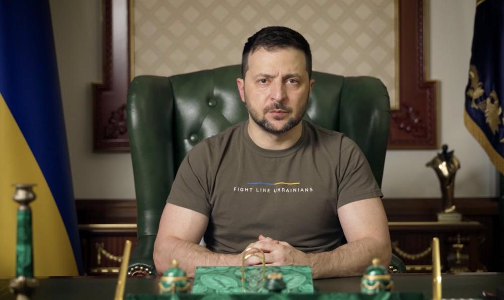 Le président ukrainien Volodimir Zelenski Le