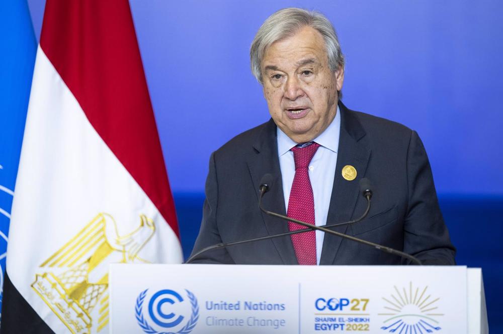 Generalsekretär der Vereinten Nationen António Guterres. Generalsekretär