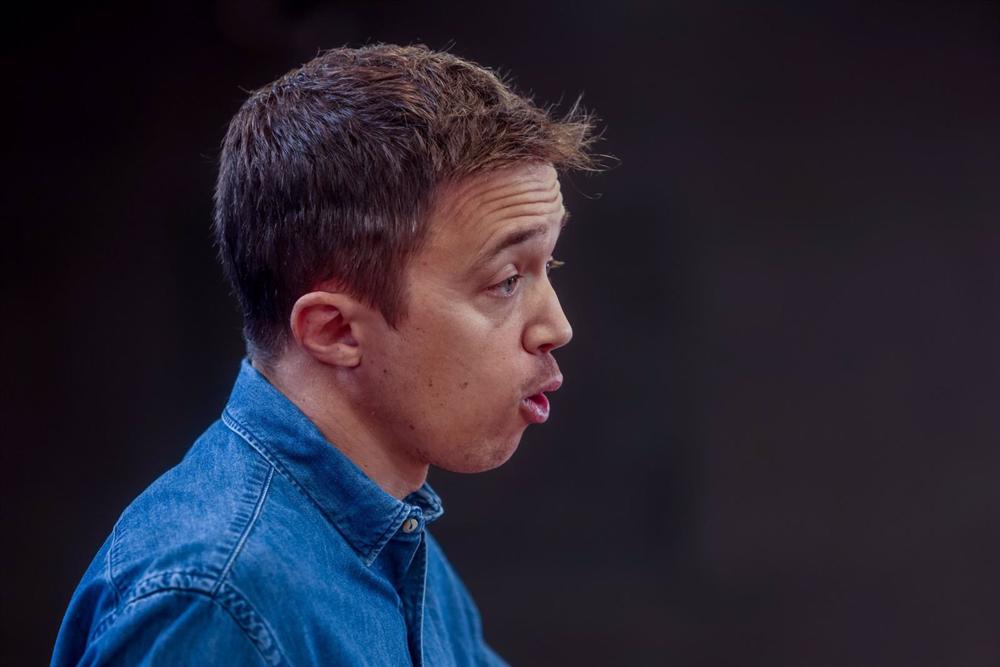 Archivo - El portavoz de Más País-Equo, Íñigo Errejón, ofrece una rueda de prensa. Archivo