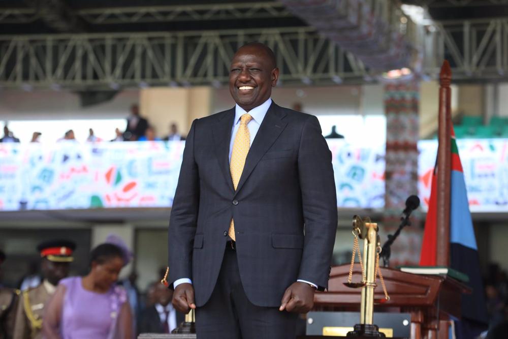File - Kenyan President William Ruto during his inauguration in Nairobi. File