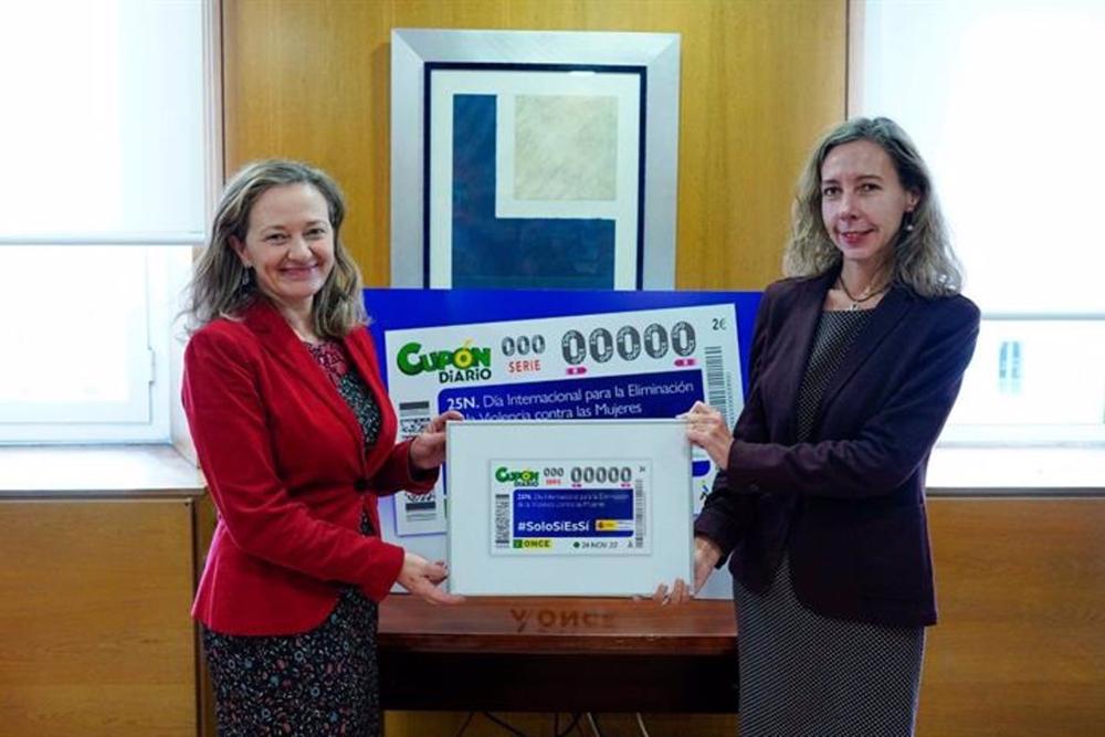 Igualdad y Fundación ONCE presentan el cupón especial por el 25N Igualdad