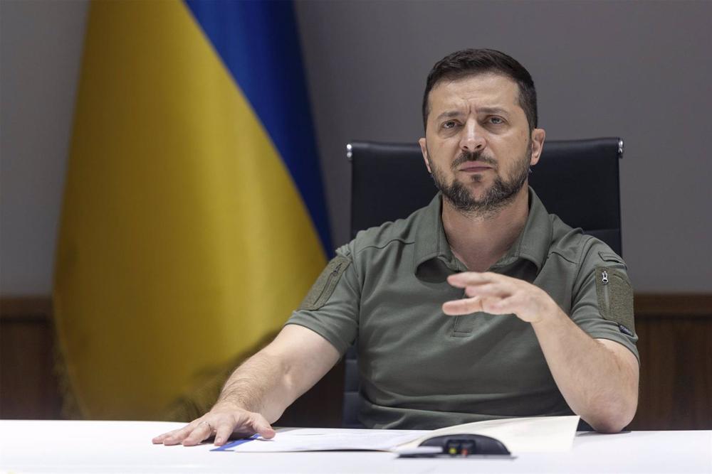 Archivo - El presidente de Ucrania, Volodimir Zelenski Archivo