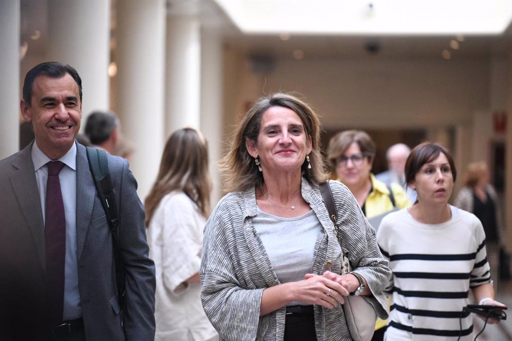 Archivo - La vicepresidenta y ministra para la Transición Ecológica y el Reto demográfico, Teresa Ribera, a su llegada a una sesión de control al Gobierno en el Senado, a 4 de octubre de 2022, en Madrid (España). El grupo popular lleva a la sesión de cont Archivo