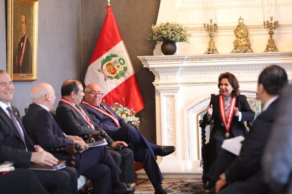 OAS High-Level Group to analyze the situation in Peru meets with the President of the Judicial Branch and the Supreme Court of Justice of Peru OAS