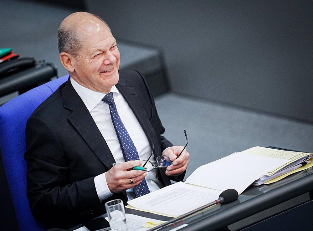 Der deutsche Bundeskanzler Olaf Scholz. Der
