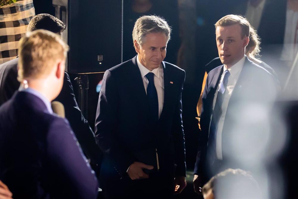 Image de fichier du secrétaire d'État américain Antony Blinken en Indonésie pour le sommet du G20. Image