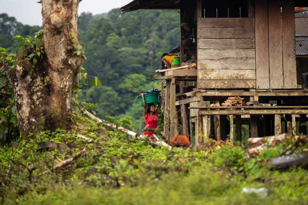 Comunidad indígena en Antioquia, Colombia. Comunidad