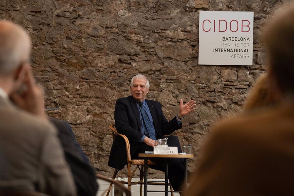L'Alto rappresentante dell'Unione europea per la politica estera, Josep Borrell, in un intervento al CIDOB L'Alto