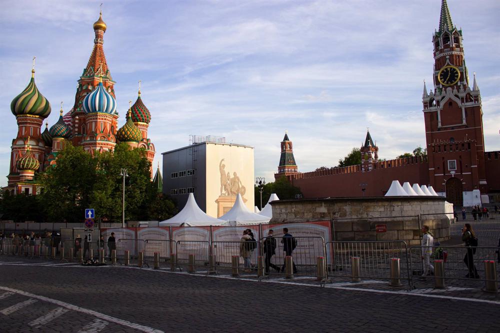 Arquivo - Vista geral do Kremlin e da Catedral de São Basílio, Moscovo Arquivo